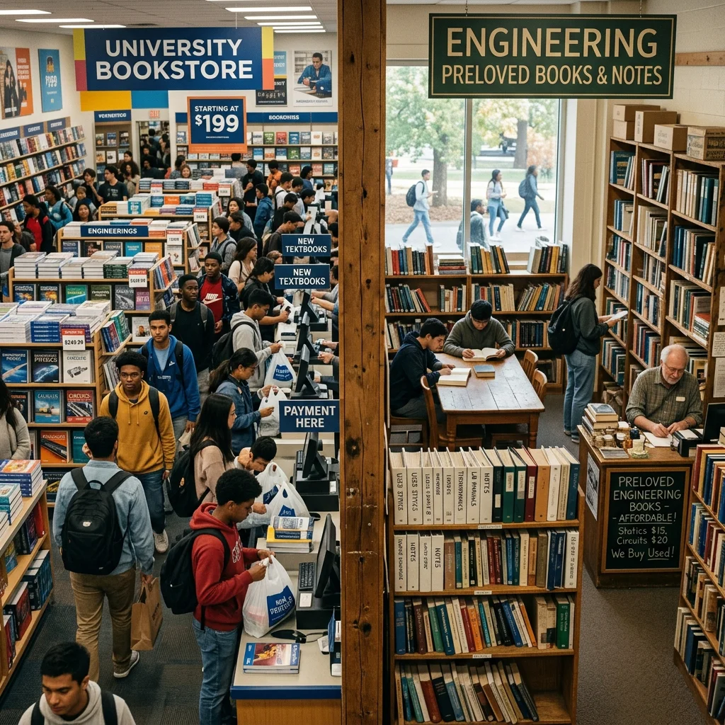 Campus Bookstore Vs Preloved Engineering Books